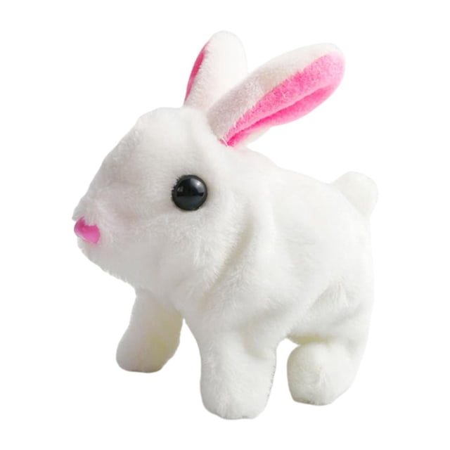 Jouet Lapin Volant, Simulation Adorable Sautant Flopsie Électrique Blanc