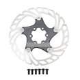 thumbnail image 2 of Mountain Bike Brake Rotor with 6 Bolts, Heat Dissipation Disc, Strong and Durable, CNC Precision Manufacturing, 2 of 7