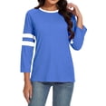 thumbnail image 4 of Timegard Hauts pour Femmes Grande Taille Col Rond Manches 3/4 T-Shirts Confortables Tunique Décontractée pour Porter avec des Leggings, 4 of 5