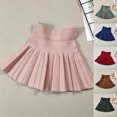 thumbnail image 1 of Hurxie Deals 2025 Jupe Plissée Fille Petite Enfant Jupe de Tennis Jupe-Short Jupe Fillette Rouge 4-5T, 1 of 4