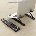 thumbnail image 3 of Laptop Stand 25kg Cooling Foldable Notebook Bracket Adjustable Portable Computer Holder Support Adjustable Computer Holder Black, 3 of 9