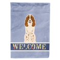 thumbnail image 1 of Carolines Treasures BB5612GF Russian Spaniel Welcome Garden Size Flag, 1 of 3