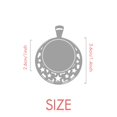 thumbnail image 2 of Dragon Outline China Chinese Pattern Necklaces Pendant Retro Moon Stars Jewelry, 2 of 3
