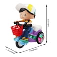 thumbnail image 4 of Novelty Intelligent Tricycle Toy Design Functional Riding Options Outdoor Boys No Battery Required, 4 of 8