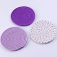 thumbnail image 4 of Dvkptbk Placemats Potholders Set Trivets Set Cotton Thread Weave Hot Pot Holders Set (Set of 3) Stylish , Hot Mats,Spoon for Cooking and Baking By Diameter 7 Inches Kitchen Gadgets, 4 of 5