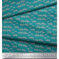thumbnail image 3 of Soimoi Moss Georgette Fabric Flamingo Bird Decor Fabric Printed Yard 42 Inch Wide, 3 of 3
