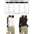 thumbnail image 5 of ORUYROP T-Shirts à Manches Longues pour Femmes Mode Automne 2023 Crop Tops Basiques Ajustés Y2K, 5 of 5