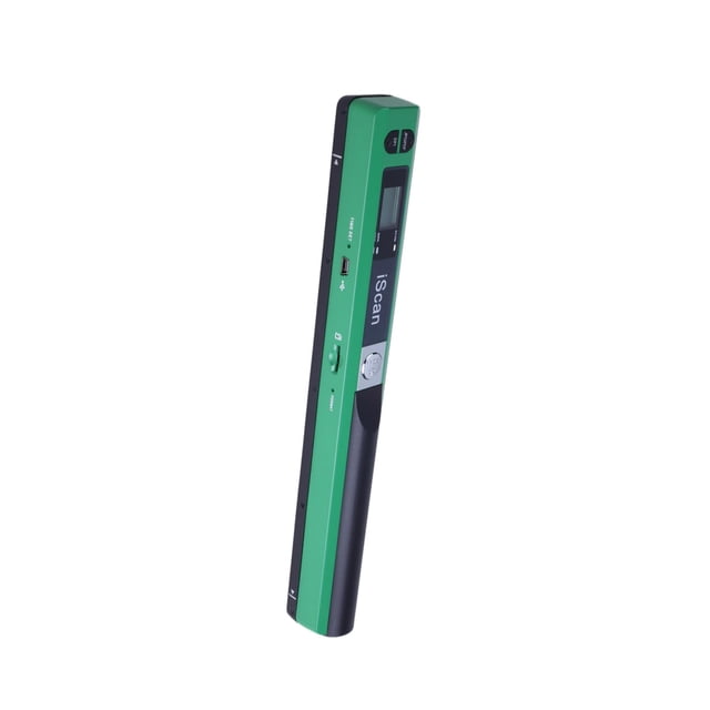crativent iScan Mini Handheld Portable Scanner 300/600/900DPI Black Format JEPG Compact PDF Green 255x28x25mm