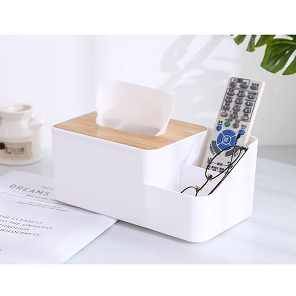 SHOWERORO Bamboo Tissue Box Cover Rectangular for 1Pack