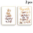 thumbnail image 2 of 2PCS Canvas Print Fashion Maxim Decorative Wall Picture Canvas Wall Art for Home, 2 of 6