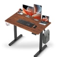 thumbnail image 1 of IMGadgets Standing Electric Adjustable Desk | 40'' x 24'' Large Workspace with 2 hooks | Ergonomic Sit-Stand Desk | Scratch-Resistant & Waterproof  | Height Adjustable Desk for Work and Home, 1 of 9