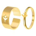 thumbnail image 2 of TopLLC Rings Ladies Fashion Geometric Airplane Set Opening Jewelry Ring Ladies, 2 of 4