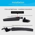 thumbnail image 4 of 2 Pieces Bike Mudguard Handy Installation Splash Adjustable Sturdy Frame Craftsmanship Boards Biking Accessories Adjustable Dirt Board Deep Groove Cycling Supplies Blue, 4 of 9