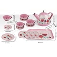 thumbnail image 2 of Fwttom Tea Party Set, Children Pretend Play Toy,Children's Home Simulation Tea Set, Tin Teapot, Tea Cup, Toy, Portable Gift Box Set, 2 of 2