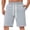 Grey, variant on EGNMCR Mens Shorts Men Casual Solid Pocket Elastic Waist Straight Half Shorts Pants Sport Pants Gifts for Men