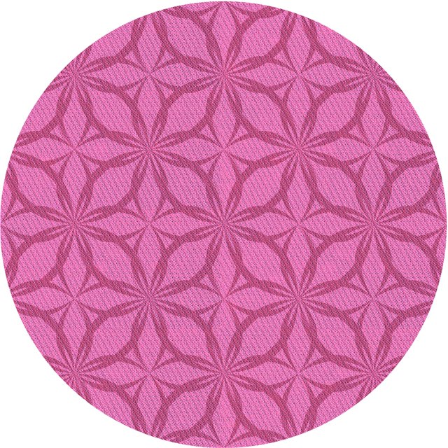 Ahgly Company Tapis d'Intérieur Lavable en Machine Carré Rose Profond, 3 Pieds Carré