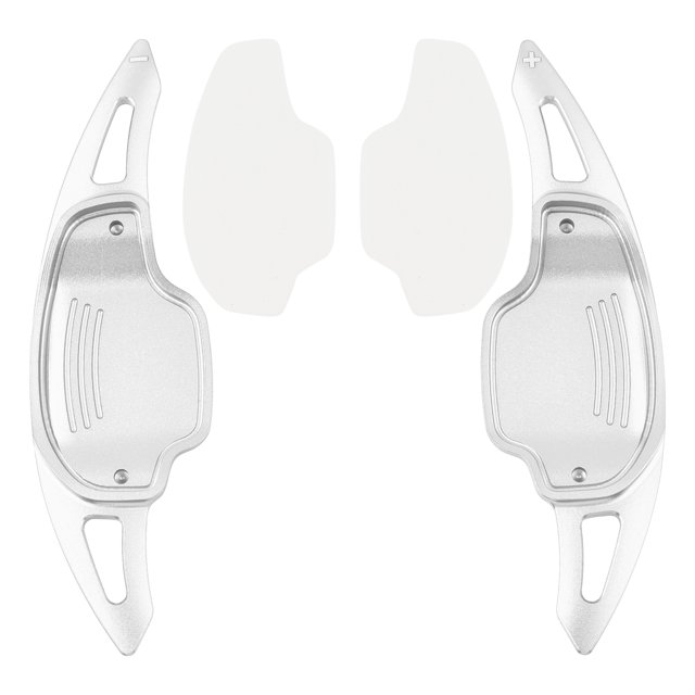 Steering Wheel Paddle Shifter Covers For Chevy Camaro 12-15 Aluminium Silver