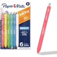 thumbnail image 1 of shiyou-InkJoy Stylos Brillants, Stylos Gel, Pointe Moyenne (0.7 mm), Rétractables, Couleurs Assorties Plus Lumineuses, 6 Unités, 1 of 4