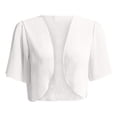 thumbnail image 4 of Timegard Shrugs for Dresses Summer Lightweight Chiffon Short Sleeve Open Front Beach Casual Flowy Top, 4 of 4