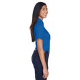 thumbnail image 3 of Harriton Ladies' Easy Blendâ„¢ Short-Sleeve Twill Shirt with Stain-Release, 3 of 3