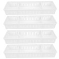thumbnail image 1 of Boîtes de Rangement Tiroirs Organisation de Cuisine Blanc 4 Pcs 13.8x4.7in, 1 of 1