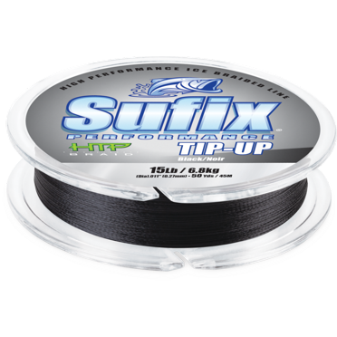 Sufix Performance Tip Up Ice Braid 20 lb. Black 50 Yd