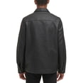 thumbnail image 3 of Levi’s Men’s Full Fleece Lining Faux Leather Jacket, Black, Large, 3 of 6