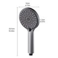 thumbnail image 3 of IMENGL Clearance! High Pressure Handheld Showerhead with 5 Spray Modes Filtered Shower Head Water Heater Filter Large Panel Shower Nozzle Luxury Design for Bathroom Gym Senior Hotel Pool One Size Si, 3 of 5