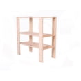 thumbnail image 4 of Adwood Pine 3 Shelf Pine Wood Storage, 4 of 5
