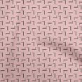 thumbnail image 1 of oneOone Cotton Poplin Medium Pink Fabric Abstract Irregular Lines Craft Projects Decor Fabric Printed By The Yard 56 Inch Wide, 1 of 4