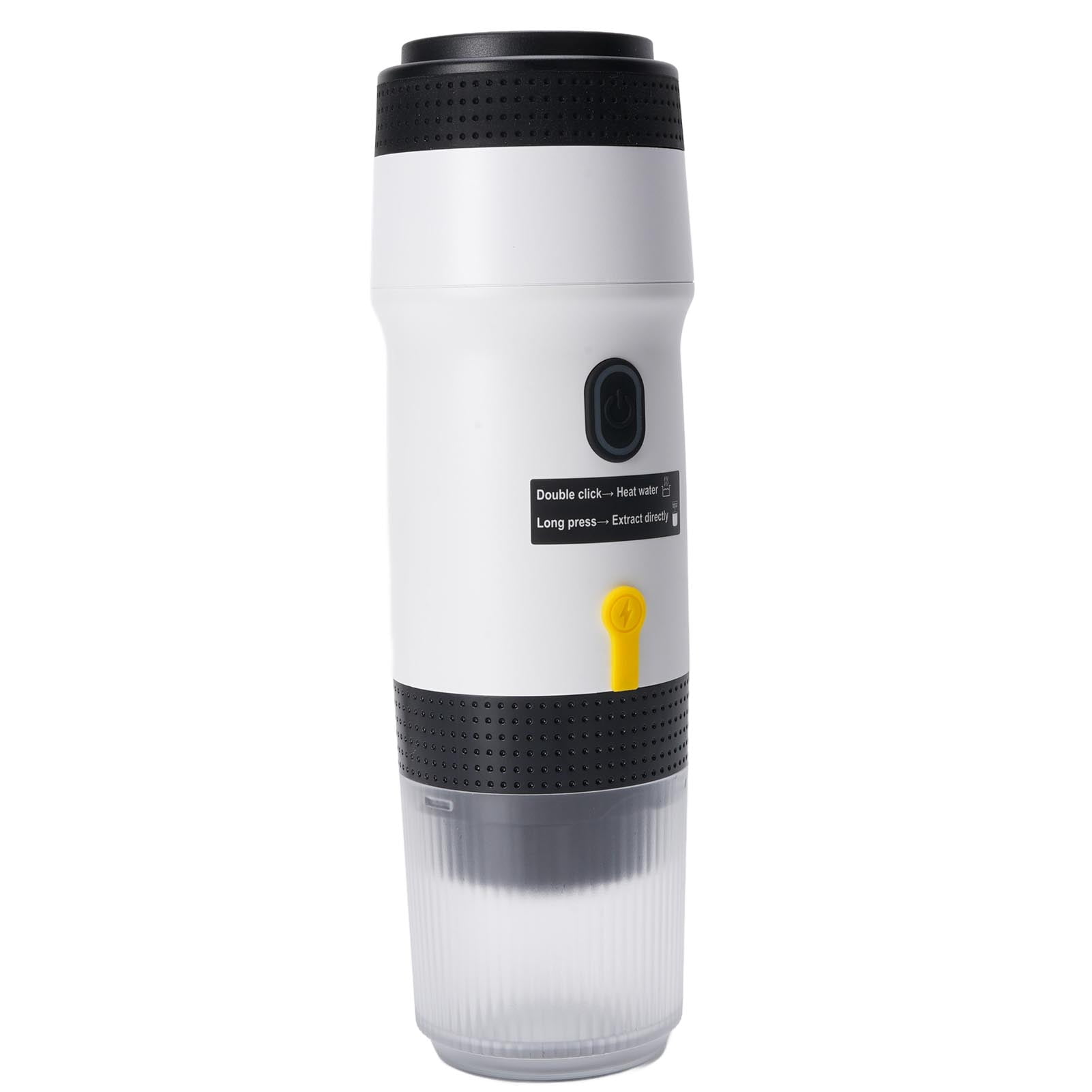 Multifunctional Portable Coffee Machine, 304 Stainless Steel Material Versatile Usage 3 in 1 Travel Coffee Maker for Camping Hiking RV OfficeWhite
