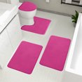 thumbnail image 4 of Bdday Carpets for Living Room Memory Foam Bath Mat 4 Set Bathroom Rugs for 4 Pcs Toilet Mats Universal Soft Comfortable Water Absorption Non-Slip Thick Machine Washable Easier To Dry Dark Floor Rug, 4 of 8