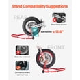 thumbnail image 4 of VEVOR Motorcycle Front & Rear Stand Lift 850 lbs Spoolift Paddock Swingarm Arm Red, 4 of 9