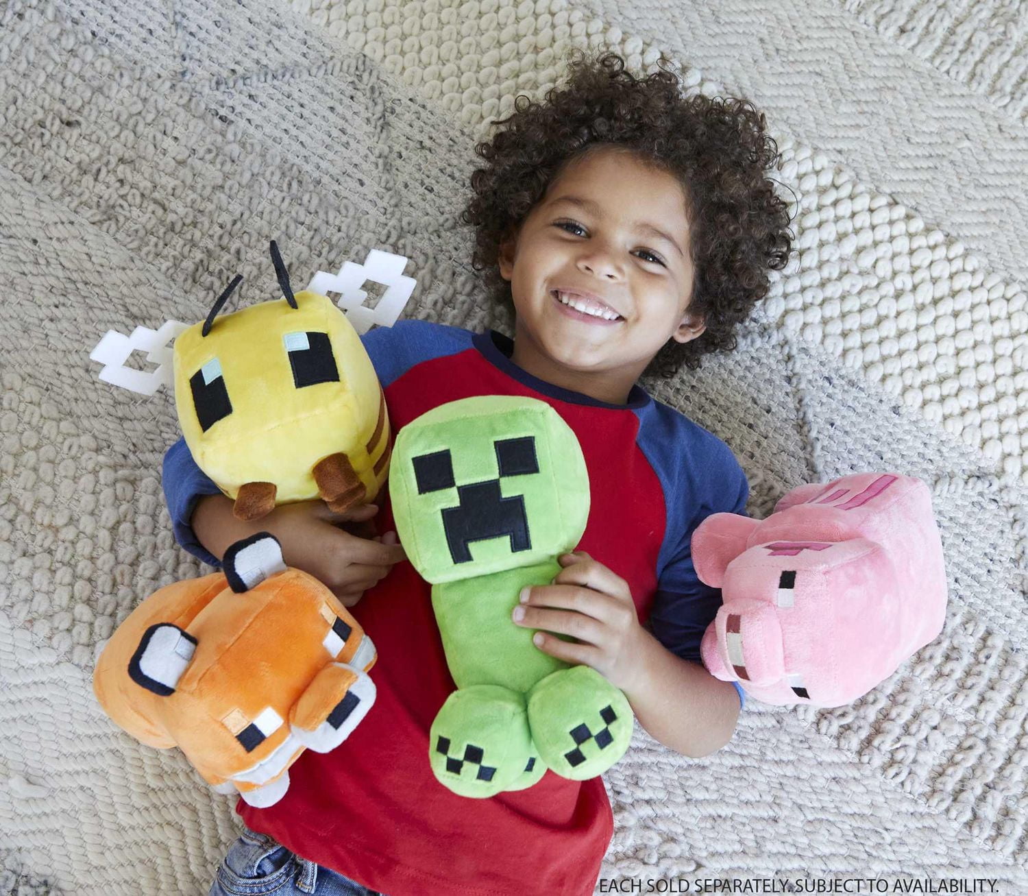 Minecraft Assortiment Peluches 20 cm à l’effigie des personnages