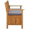 thumbnail image 2 of vidaXL Garden Storage Bench 120 cm Solid Acacia Wood, 2 of 5