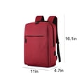 thumbnail image 3 of yulier Laptop Backpack, Business Slim Durable Laptops Travel Backpack with USB Charging Port, College Backpack Computer Bag Gifts for Men and Women Fits 15.6 Inch Notebook, Red, 3 of 6