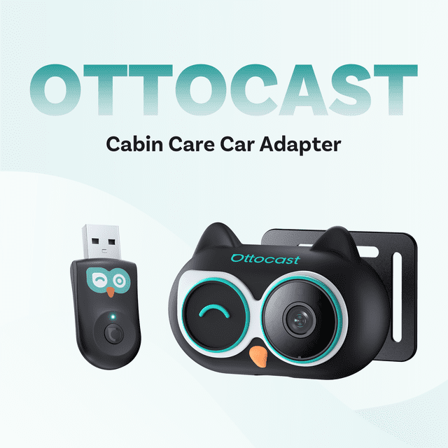 Ottocast 2026 New Cabin Care Wireless CarPlay Adapter Camera
