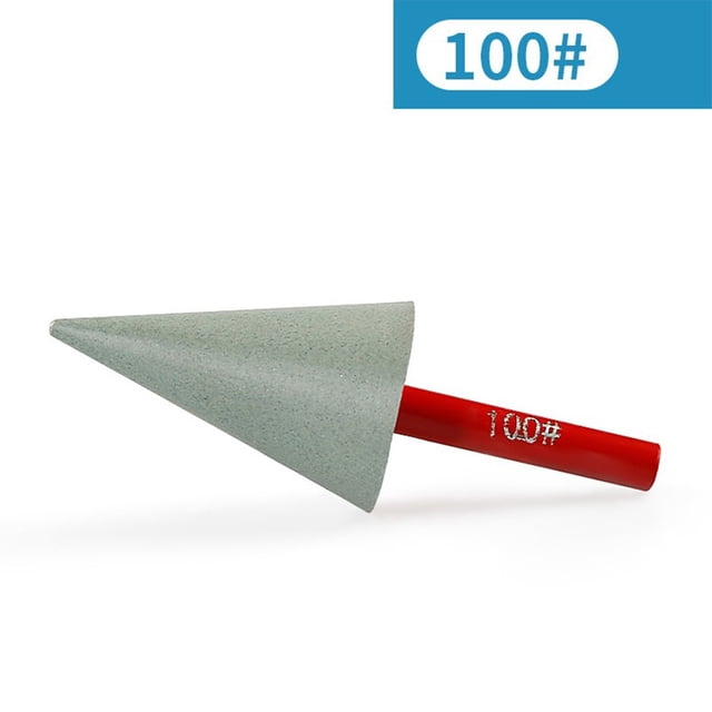 6Mm Shank Resin Diamond Conical Burr Grinding Head For Stone Carving Rotary