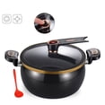 thumbnail image 2 of Mini Pressure Cooker 8L Fast Heating Pressure Pot With Lock Handles Micro Pressure Cooker Induction Non Stick Stockpot With Standable See Through Lid For Soups/Stews/Grain, 2 of 4