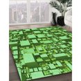 thumbnail image 3 of Ahgly Company Machine Washable Indoor Rectangle Transitional Emerald Green Area Rugs, 4' x 6', 3 of 7