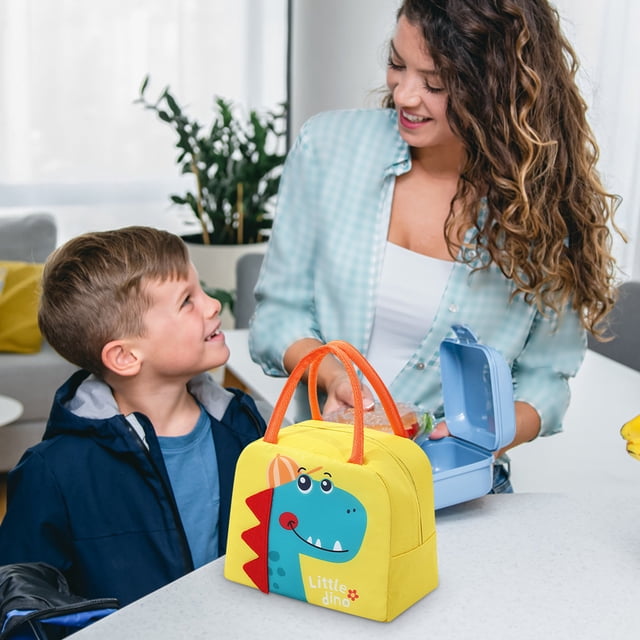 RXIRUCGD Sac à Lunch Isolé pour Enfants, Sac à Lunch Réutilisable et Léger pour Filles et Garçons, Garde les Aliments Froids/chauds