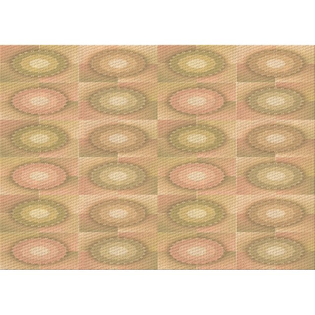 Ahgly Company Machine Washable Indoor Rectangle Transitional Yellow Orange Area Rugs, 7' x 10'