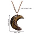 thumbnail image 3 of XZNGL Moon Safety Long Life Lock Necklace Fashionable silver Necklace, 3 of 9