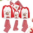 thumbnail image 1 of Pyjamas Assortis pour la Famille Ensemble de Vêtements de Nuit de Noël à Carreaux, 1 of 6