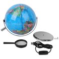 thumbnail image 2 of Desktop Globe,  World Globe Practical World Globe, Teachers For Kids 20  With Light And Metal Bottom, 2 of 8