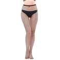 thumbnail image 1 of Penkiiy Bas Résille pour Femmes Chaussettes de Mode pour Femmes Couleur Chaussettes Perforées à la Mode Chaussettes en Filet de Pêche Super Élastiques Chaussettes à Bout Fermé en Maille Collants Café, 1 of 2