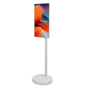 21.5 Écran intelligent portable de pouce, 1080p Moniteur d'écran tactile portable sur roues, rotatif TV Surveiller, 6GB RAM 128GB ROM, Rotation pivotante complète, télécommande, roulement TV