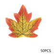 thumbnail image 2 of Yhmxh Home Decor Home Essentials Home Goods Home Accessories Simulated Maple Leaf Fall Classroom Decoration Maple Leaf Halloween Party Decoration Maple Leaf 50pcs Simulated Maple Leaf, 2 of 6
