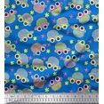 thumbnail image 1 of Soimoi Rayon Crepe Fabric Floral & Car Cartoon Print Fabric by Yard 46 Inch Wide, 1 of 3