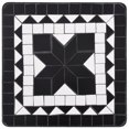 thumbnail image 3 of vidaXL Mosaic Side Table Black and White Ceramic, 3 of 5